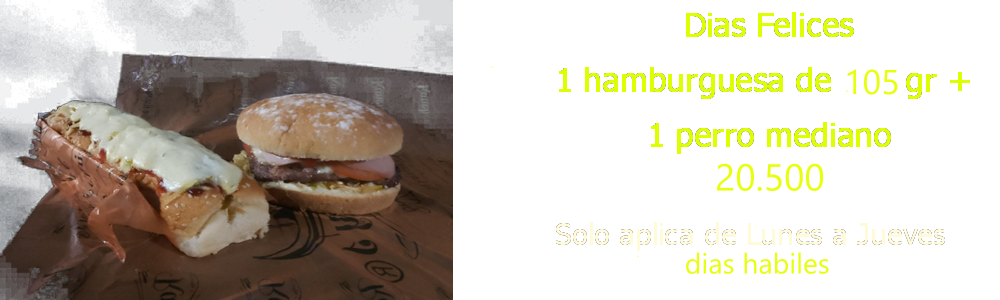 hamburguesa y perro